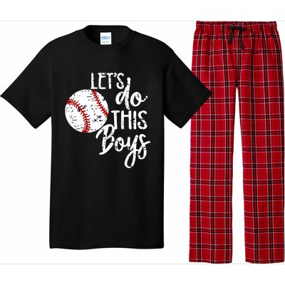 Baseball Mom Lets Do This Spirit Wear Gift Pajama Set