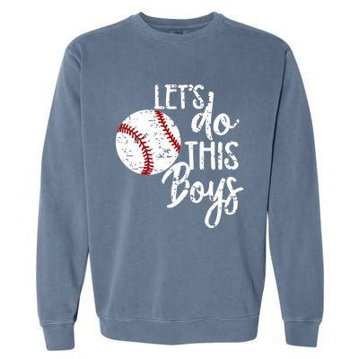 Baseball Mom Lets Do This Spirit Wear Gift Garment-Dyed Sweatshirt