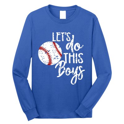 Baseball Mom Lets Do This Spirit Wear Gift Long Sleeve Shirt