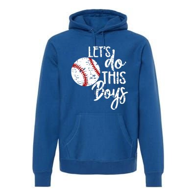 Baseball Mom Lets Do This Spirit Wear Gift Premium Hoodie