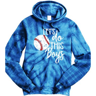 Baseball Mom Lets Do This Spirit Wear Gift Tie Dye Hoodie