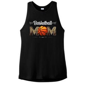 Basketball Mom Leopard Funny Ball Mom MotherS Day Mommy Ladies PosiCharge Tri-Blend Wicking Tank