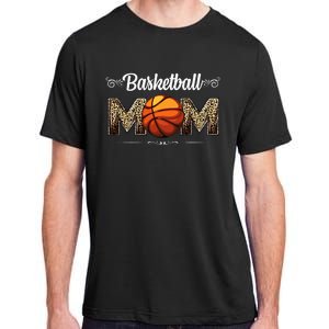 Basketball Mom Leopard Funny Ball Mom MotherS Day Mommy Adult ChromaSoft Performance T-Shirt