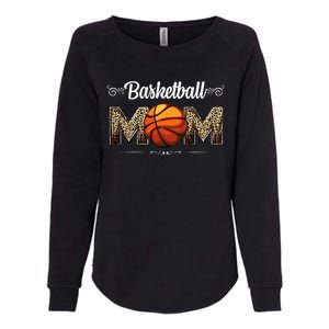 Basketball Mom Leopard Funny Ball Mom MotherS Day Mommy Womens California Wash Sweatshirt