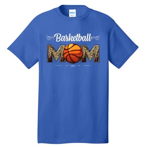 Basketball Mom Leopard Funny Ball Mom MotherS Day Mommy Tall T-Shirt