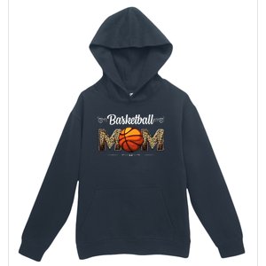 Basketball Mom Leopard Funny Ball Mom MotherS Day Mommy Urban Pullover Hoodie