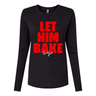 Baker Mayfield Let Him Bake Womens Cotton Relaxed Long Sleeve T-Shirt