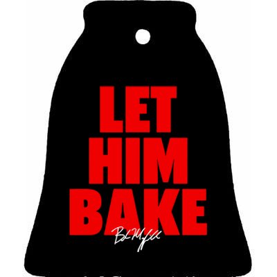 Baker Mayfield Let Him Bake Ceramic Bell Ornament