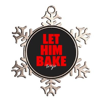 Baker Mayfield Let Him Bake Metallic Star Ornament