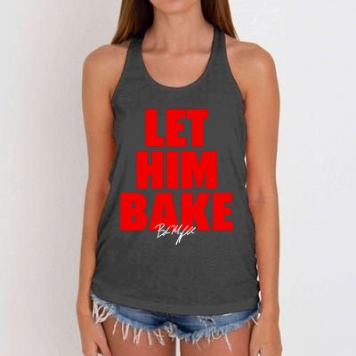 Baker Mayfield Let Him Bake Women's Knotted Racerback Tank