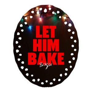 Baker Mayfield Let Him Bake Ceramic Oval Ornament