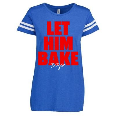 Baker Mayfield Let Him Bake Enza Ladies Jersey Football T-Shirt