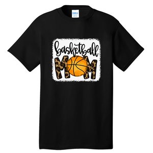 Basketball Mom Leopard Basketball Mama Tall T-Shirt