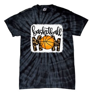 Basketball Mom Leopard Basketball Mama Tie-Dye T-Shirt