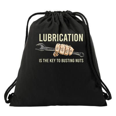 Boredkoalas Mechanic Lubrication Is The Key Funny Machinist Profession  Drawstring Bag