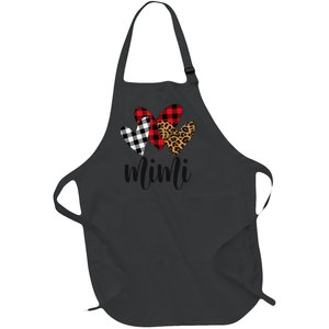 Blessed mimi leopard mimi Buffalo Plaid mimi christmas Full-Length Apron With Pockets