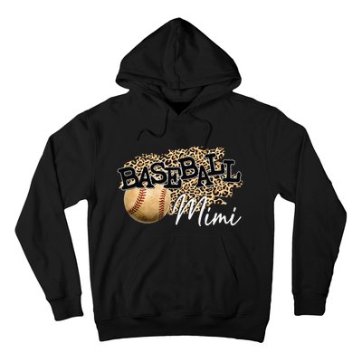 Baseball Mimi Leopard gift for Mother's Day Hoodie