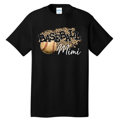 Baseball Mimi Leopard gift for Mother's Day Tall T-Shirt