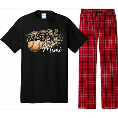 Baseball Mimi Leopard gift for Mother's Day Pajama Set