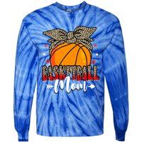 Basketball Mom Life Game Day Leopard Cute Mother's Day Funny Gift Tie-Dye Long Sleeve Shirt