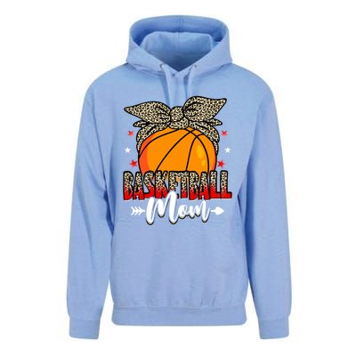 Basketball Mom Life Game Day Leopard Cute Mother's Day Funny Gift Unisex Surf Hoodie