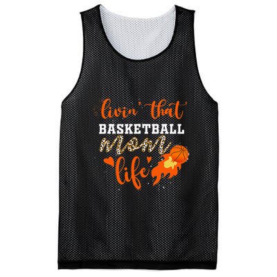 Basketball Mom Livin' That Basketball Mom Life Mother's Day Mesh Reversible Basketball Jersey Tank