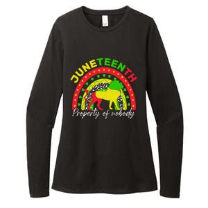 Boho Melanin Lion Black Juneteenth Property Of Nobody 1865 Womens CVC Long Sleeve Shirt