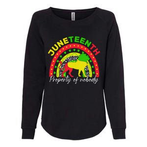 Boho Melanin Lion Black Juneteenth Property Of Nobody 1865 Womens California Wash Sweatshirt