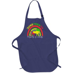 Boho Melanin Lion Black Juneteenth Property Of Nobody 1865 Full-Length Apron With Pockets