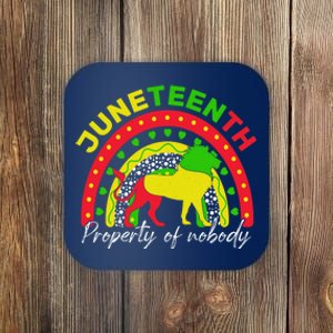 Boho Melanin Lion Black Juneteenth Property Of Nobody 1865 Coaster