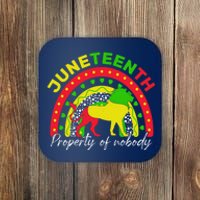 Boho Melanin Lion Black Juneteenth Property Of Nobody 1865 Coaster