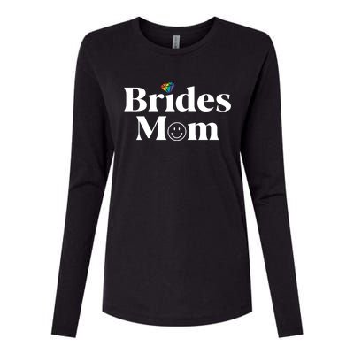 Brides Mom Lesbian Bachelorette Party Pride Beach Squad Gift Womens Cotton Relaxed Long Sleeve T-Shirt