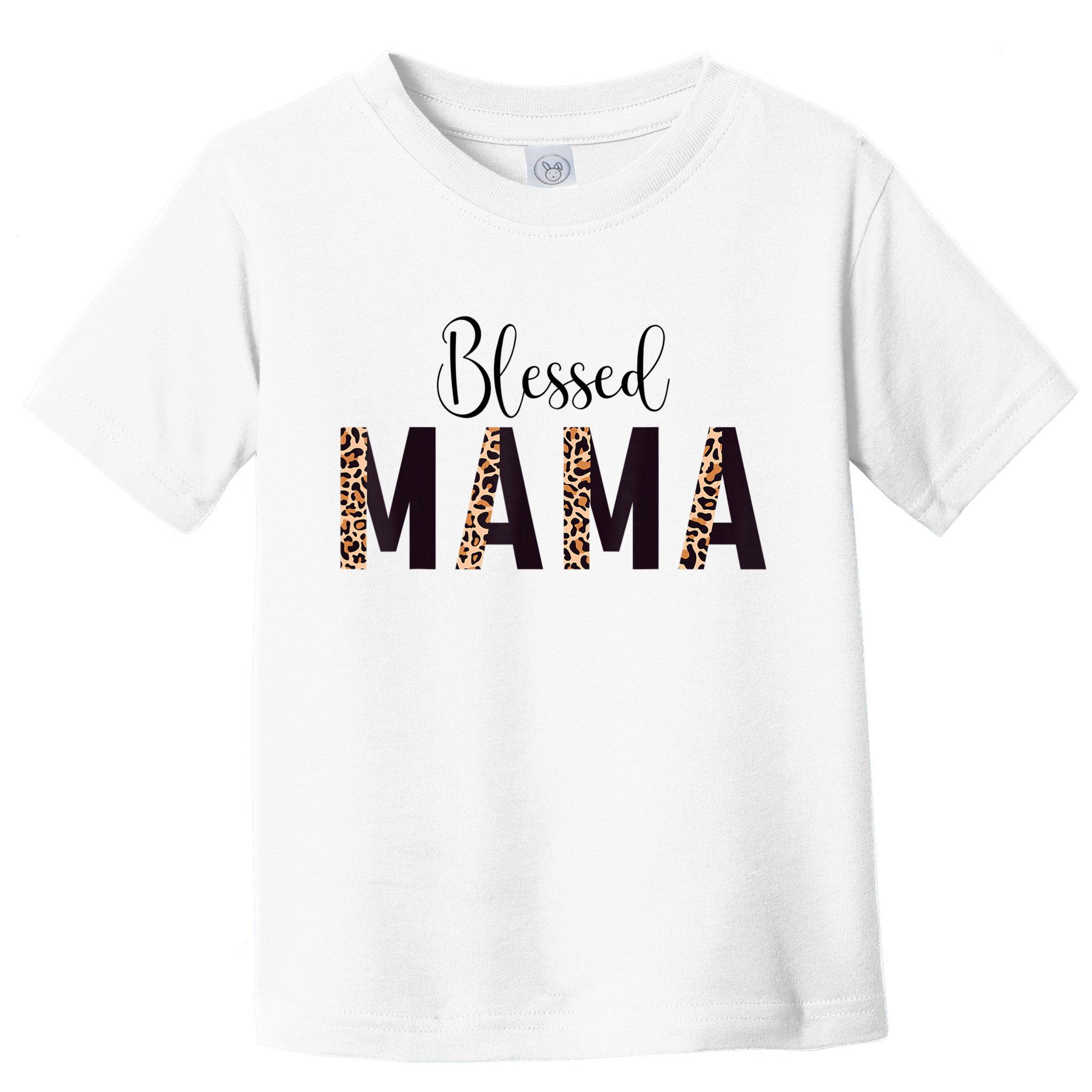 Blessed Mama Leopard Print Mom Thanksgiving Mothers Day Toddler T-Shirt