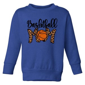 Basketball Mom Leopard Basketball Mama Mothers Day Mom Meaningful Gift Toddler Sweatshirt