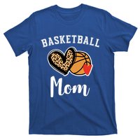 Basketball Mom Leopard Heart Gift T-Shirt