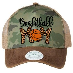 Basketball Mom Leopard Basketball Mama Mothers Day Mom Gift Legacy Tie Dye Trucker Hat