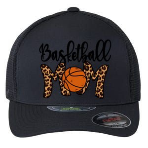 Basketball Mom Leopard Basketball Mama Mothers Day Mom Gift Flexfit Unipanel Trucker Cap