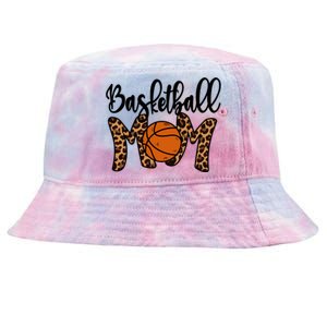 Basketball Mom Leopard Basketball Mama Mothers Day Mom Gift Tie-Dyed Bucket Hat