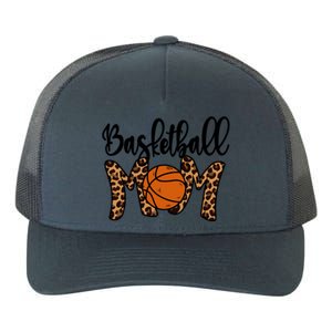 Basketball Mom Leopard Basketball Mama Mothers Day Mom Gift Yupoong Adult 5-Panel Trucker Hat