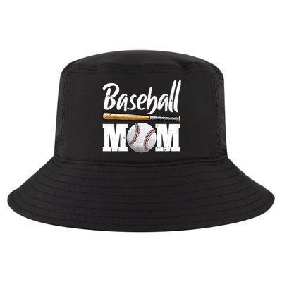 Baseball Mom Leopard Print Baseball Mama Mother's Day Cool Comfort Performance Bucket Hat