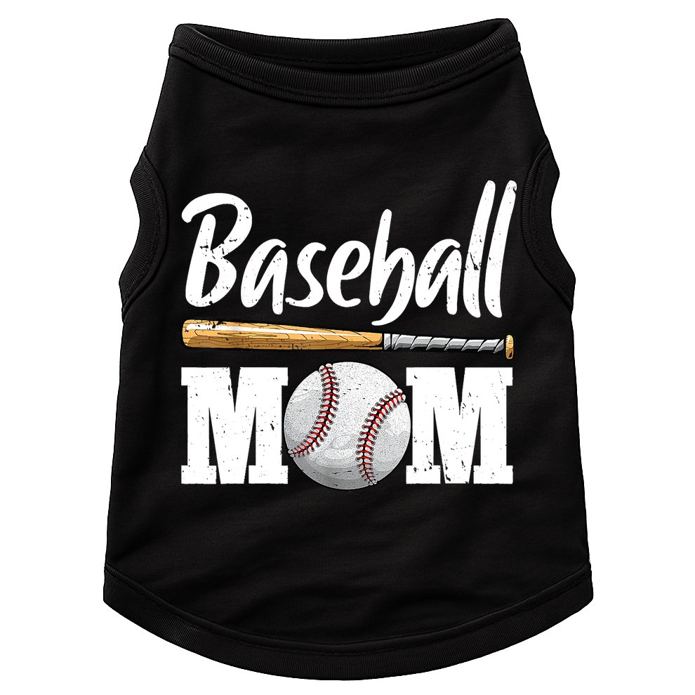 Baseball Mom Leopard Print Baseball Mama Mother's Day Doggie Tank