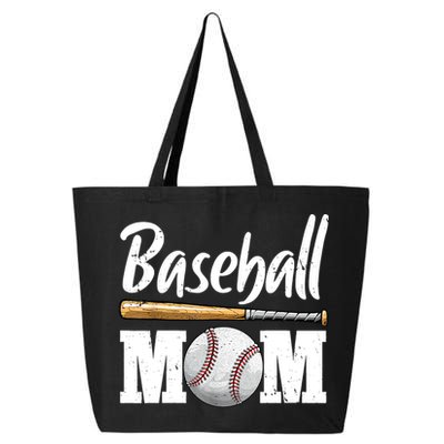 Baseball Mom Leopard Print Baseball Mama Mother's Day 25L Jumbo Tote
