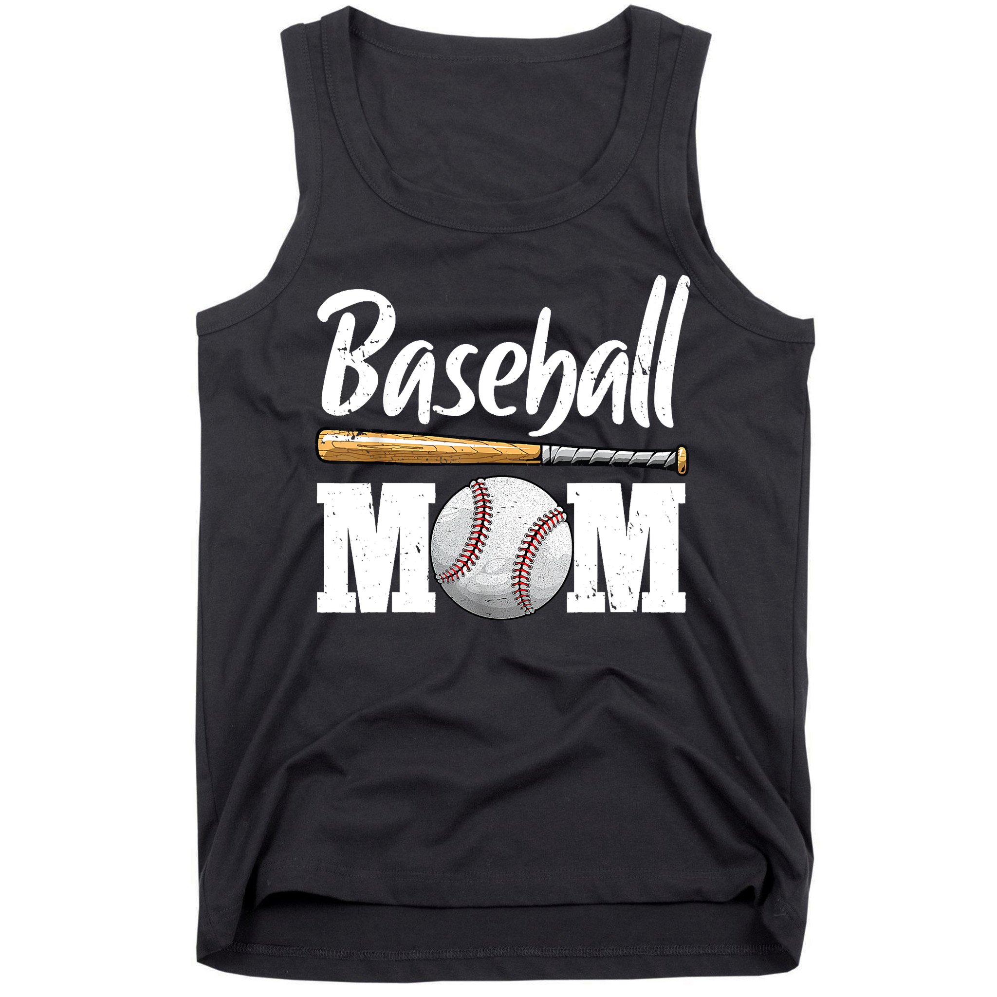 Baseball Mom Leopard Print Baseball Mama Mother's Day Tank Top