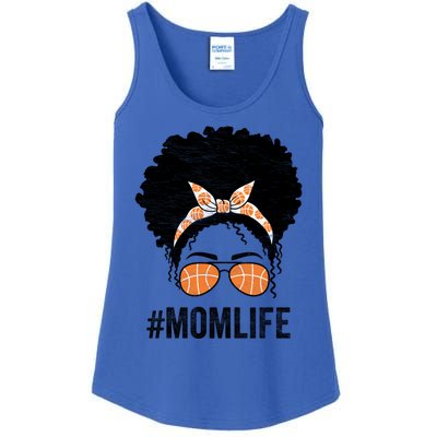 Basketball Mom Life Messy Bun Mothers Day Idea Gift Ladies Essential Tank