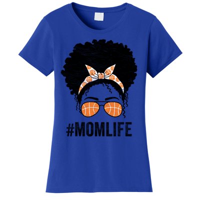 Basketball Mom Life Messy Bun Mothers Day Idea Gift Women's T-Shirt