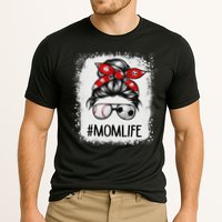 Bleached Mom Life Soccer Messy Bun Baseball Game Day Cooling Performance Crew T-Shirt