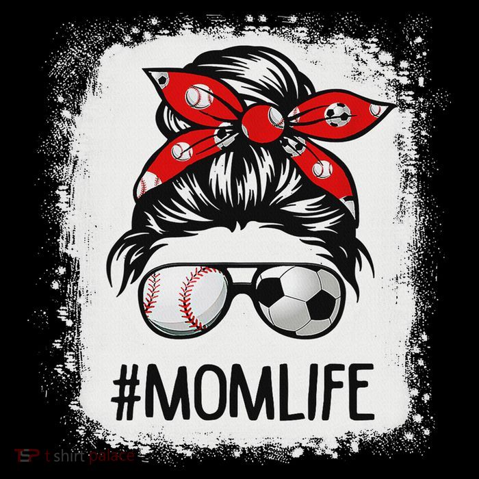 Bleached Mom Life Soccer Messy Bun Baseball Game Day Flatbill Hat