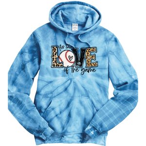 Baseball Mom Leopard For The Love Of The Game Baseball Tie Dye Hoodie