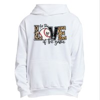 Baseball Mom Leopard For The Love Of The Game Baseball Urban Pullover Hoodie