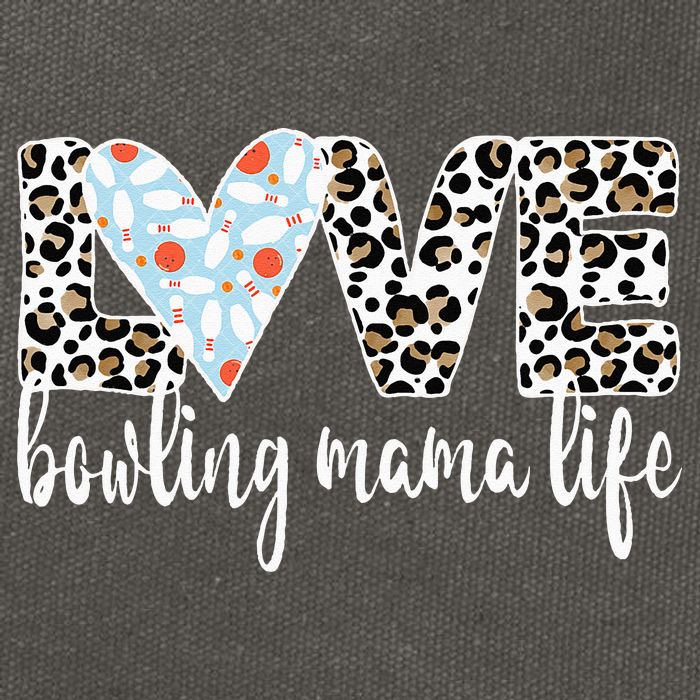 Bowling Mama Life Bowling Mom Of A Bowler Mother Cotton Canvas Backpack